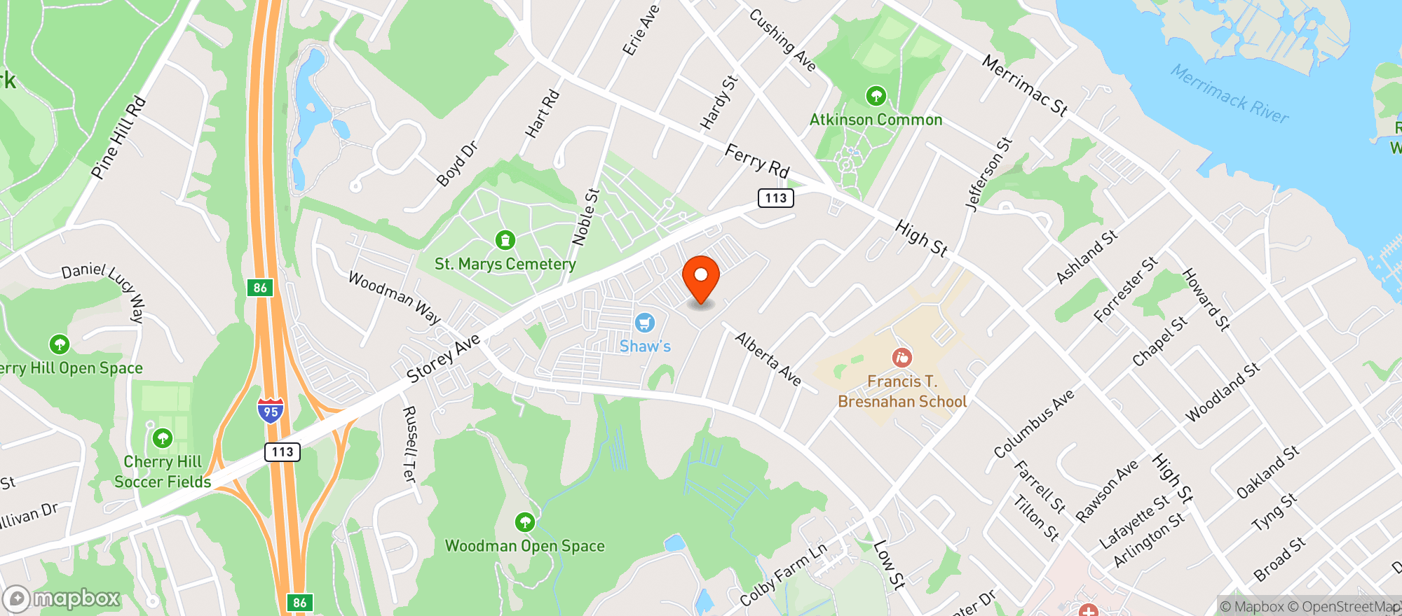 Map showing Market Basket #8240