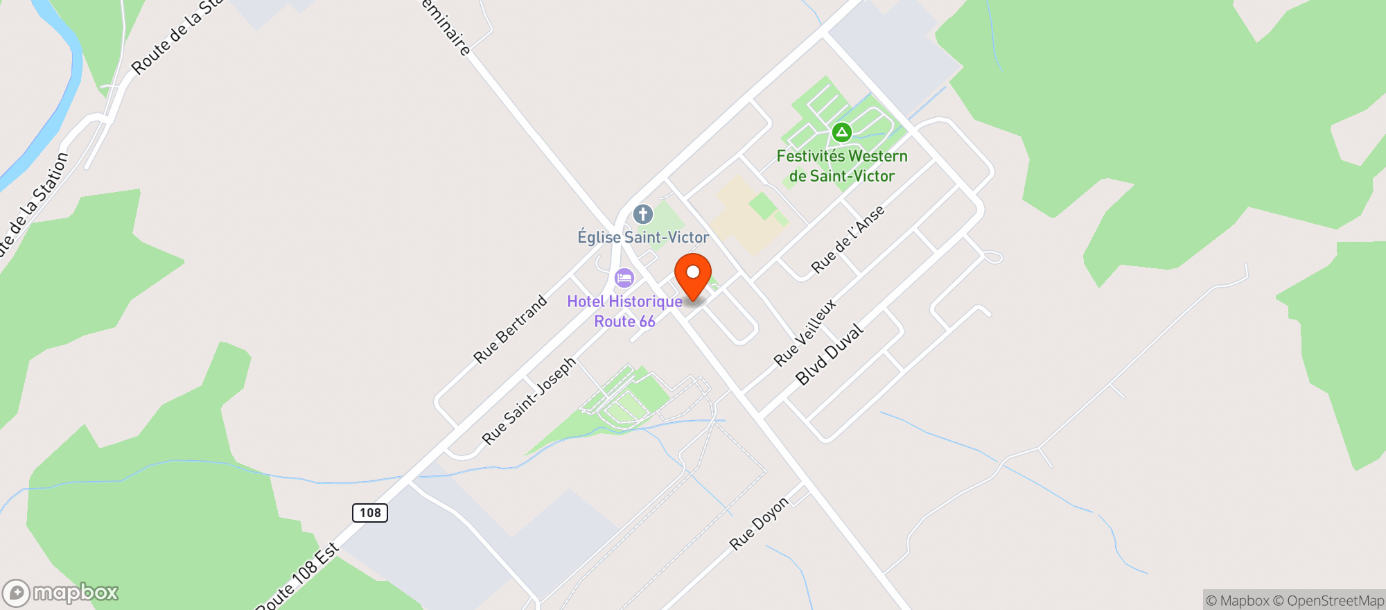 Map showing IGA Affilie #8274