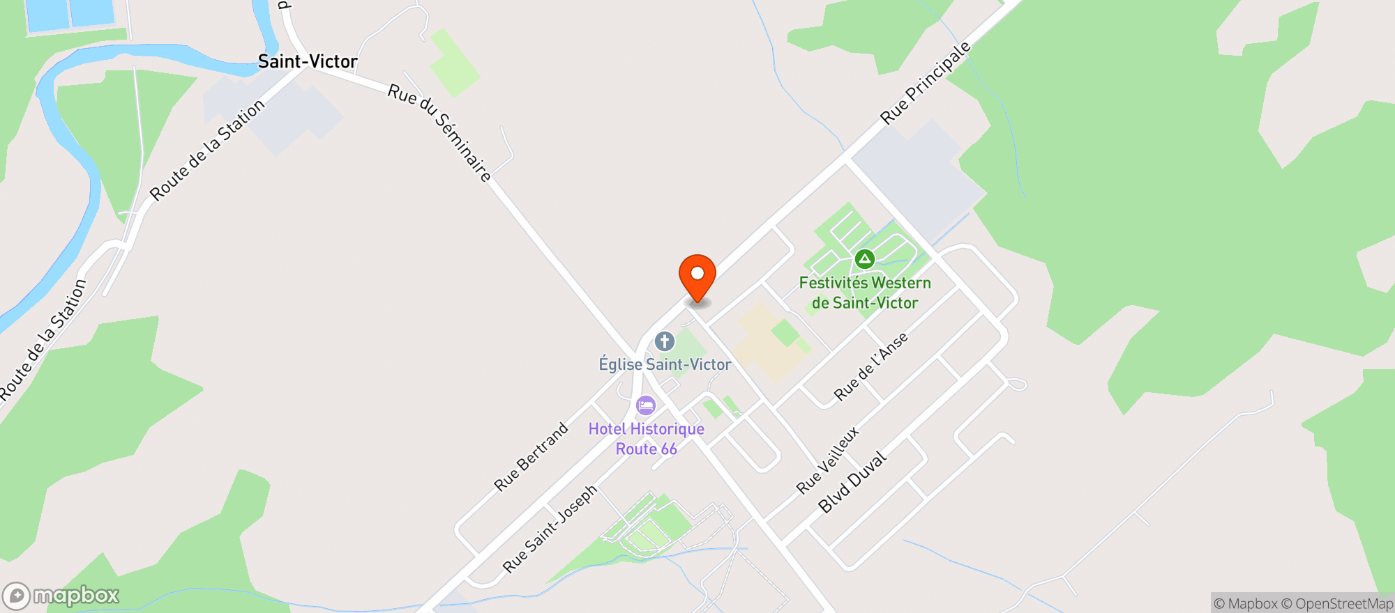 Map showing Marche Pie Xii Inc. #3053