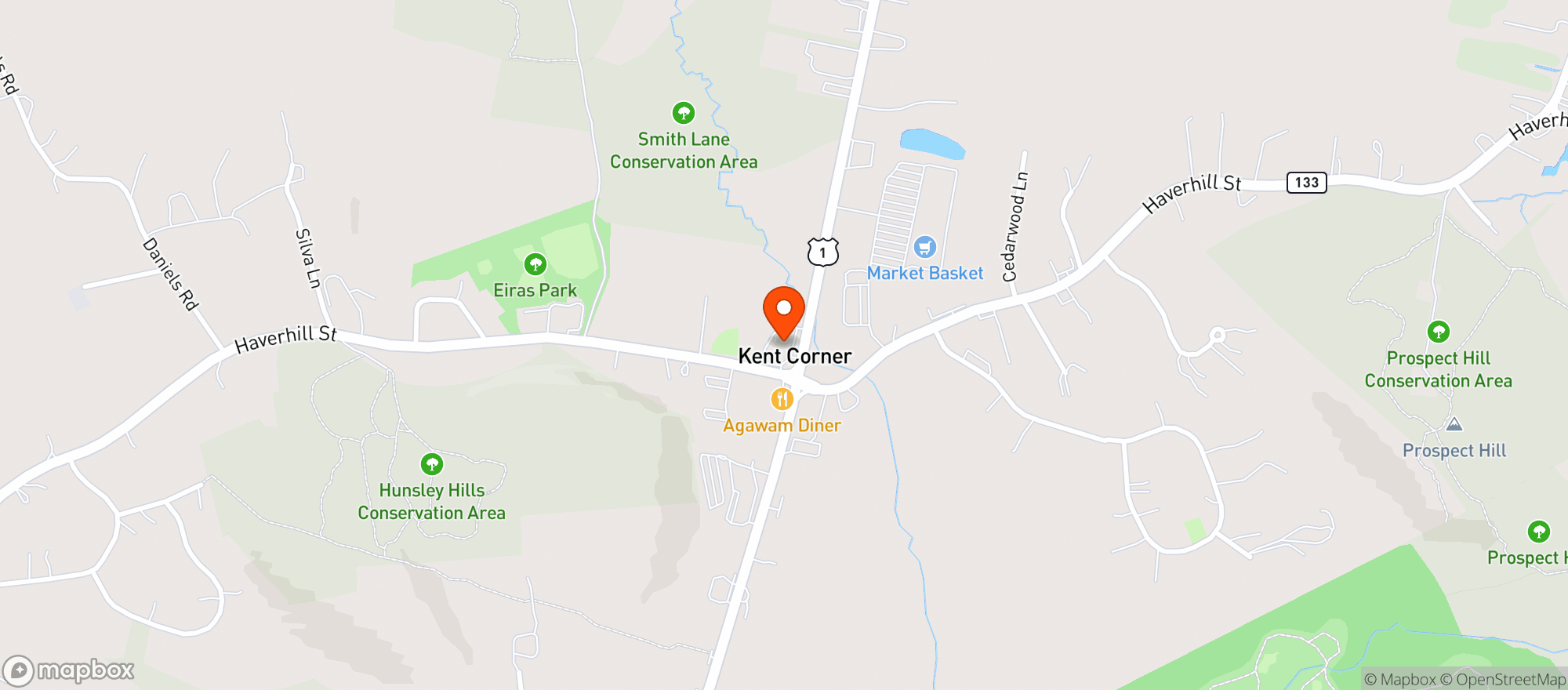 Map showing Route 1 Liquors Rowley