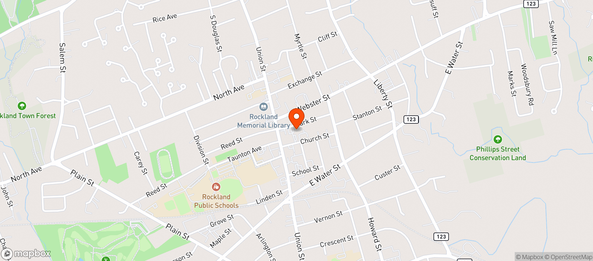 Map showing Eagles Lodge