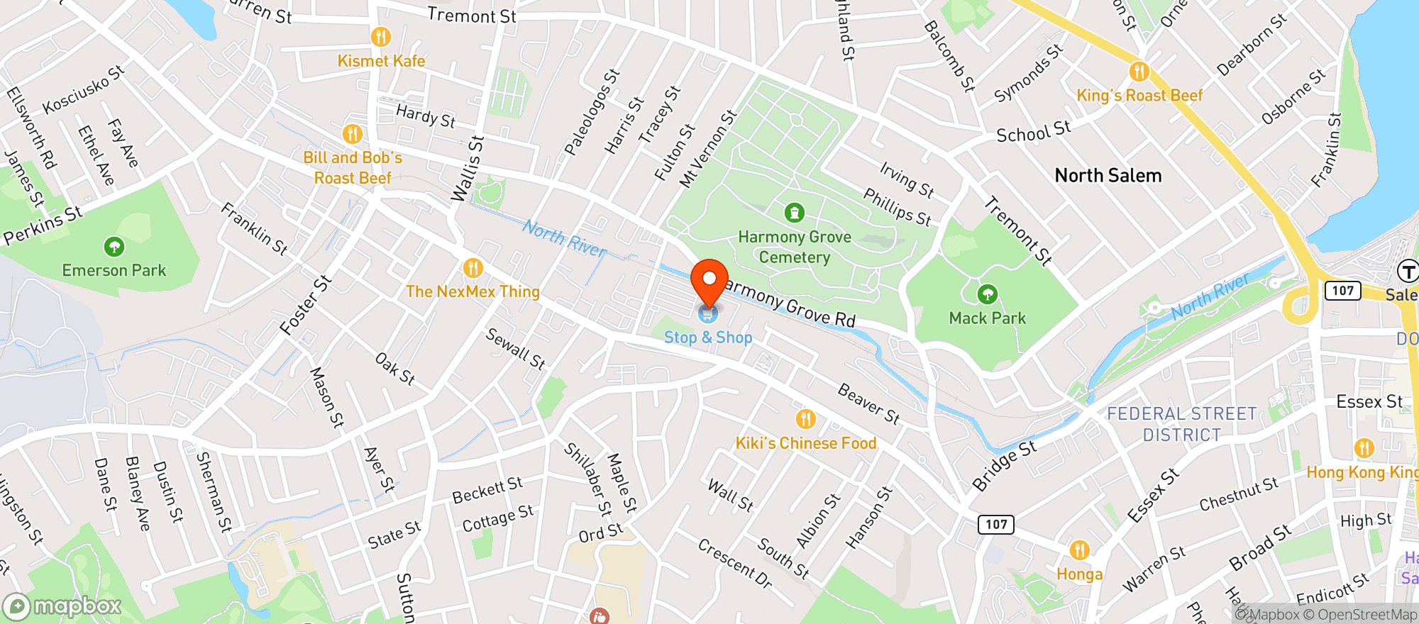 Map showing Stop & Shop (19 Howley Street)