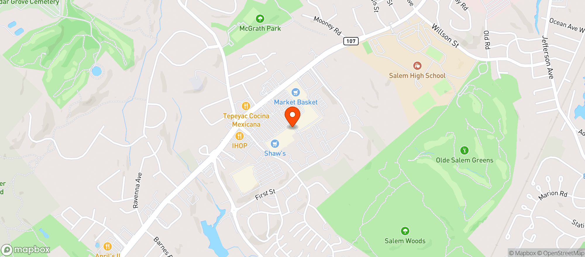 Map showing Busa Wine & Spirits Salem