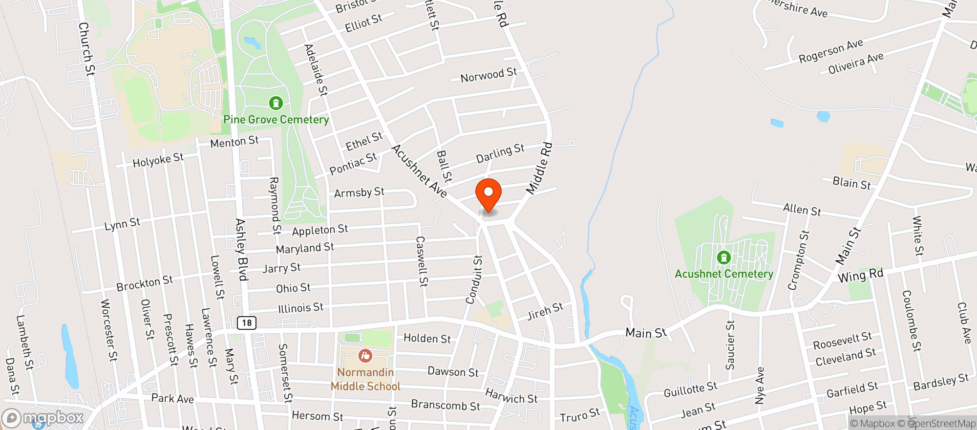 Map showing Town Liquors