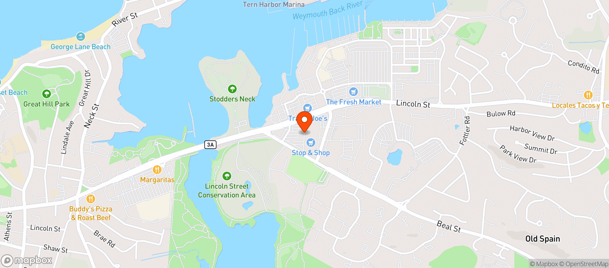 Map showing Stop & Shop