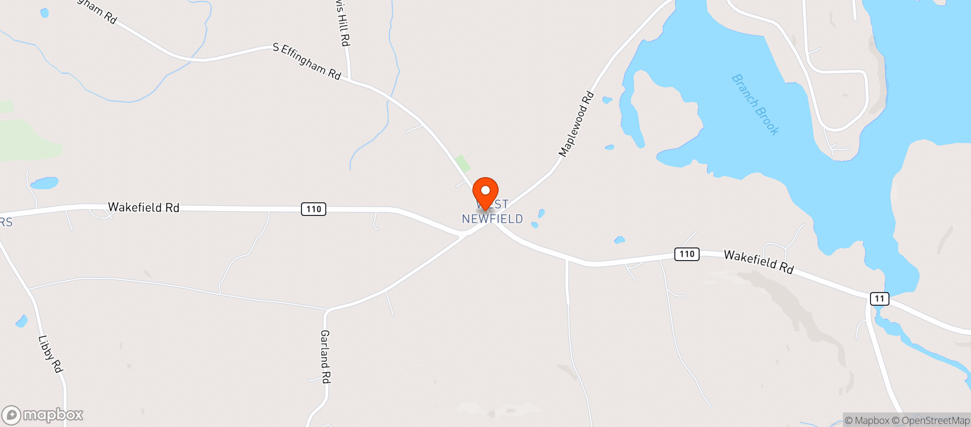 Map showing K & D CORNER STORE