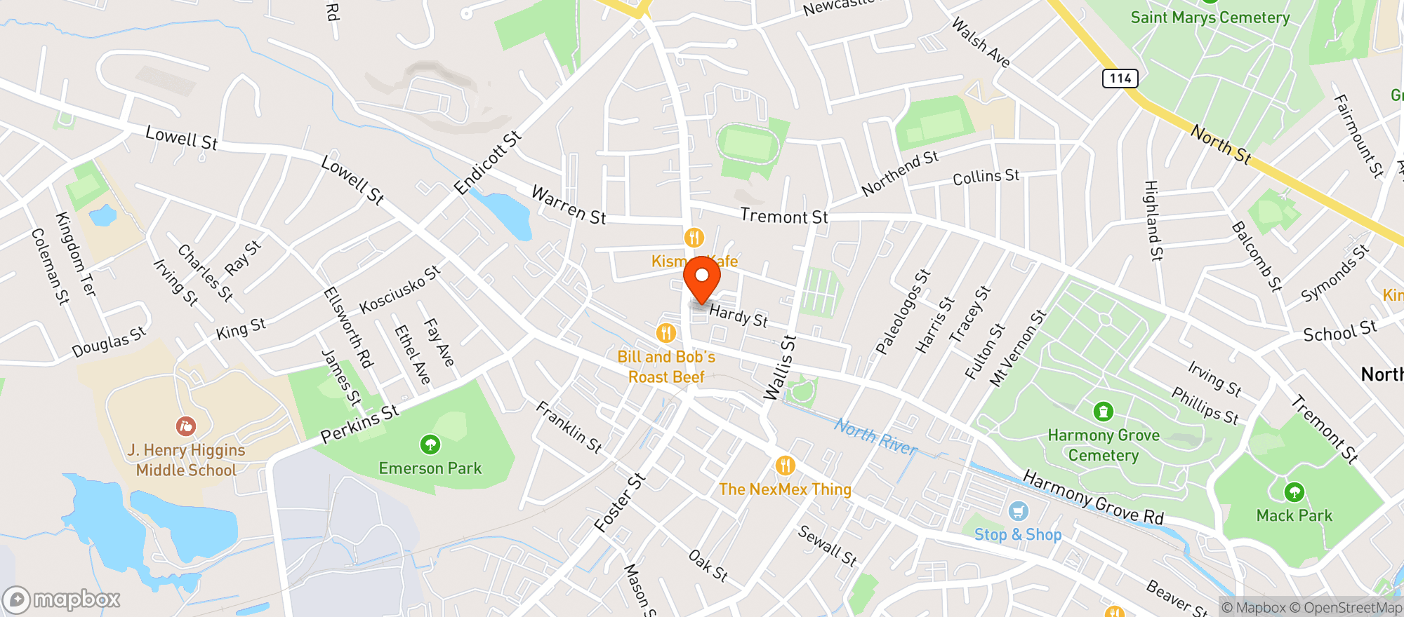 Map showing Cork Screw Liquors - DUPLICATE