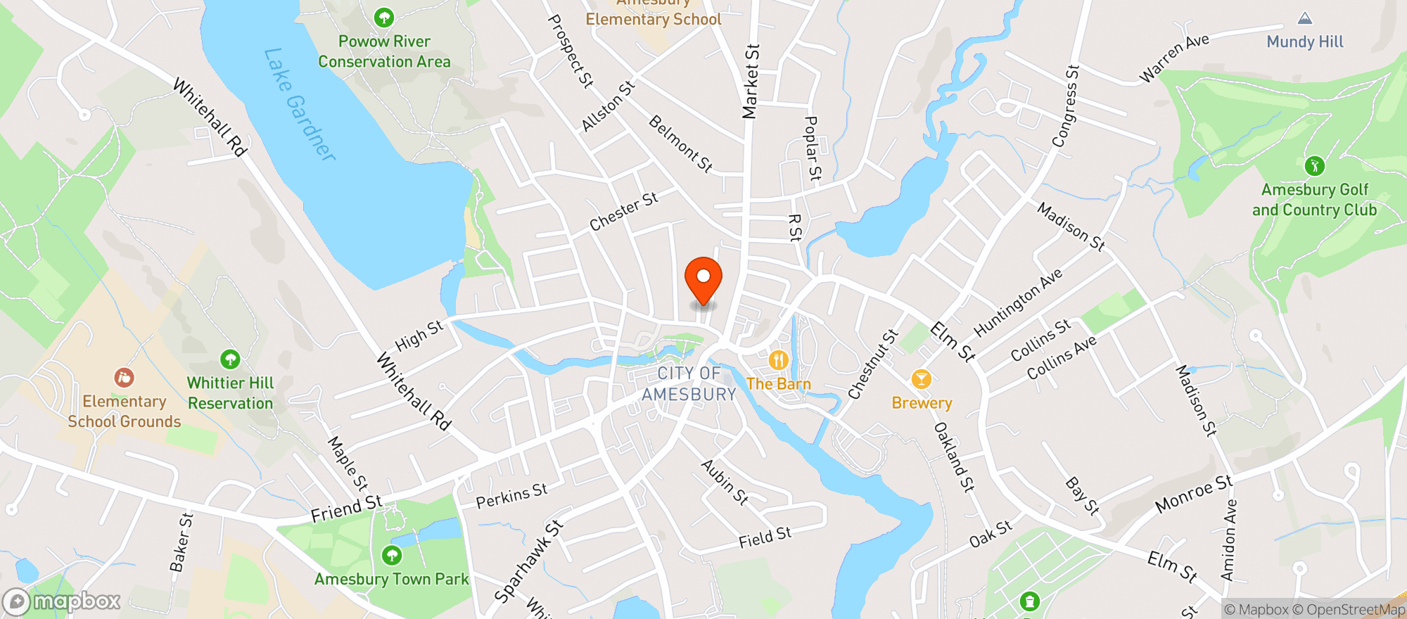 Map showing Lafayette Club