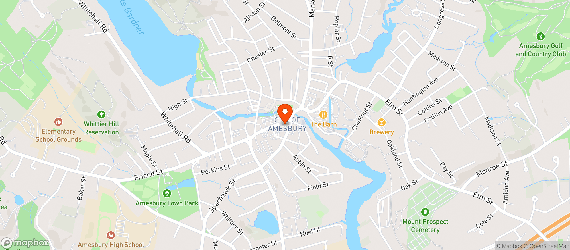 Map showing Fortune Bar