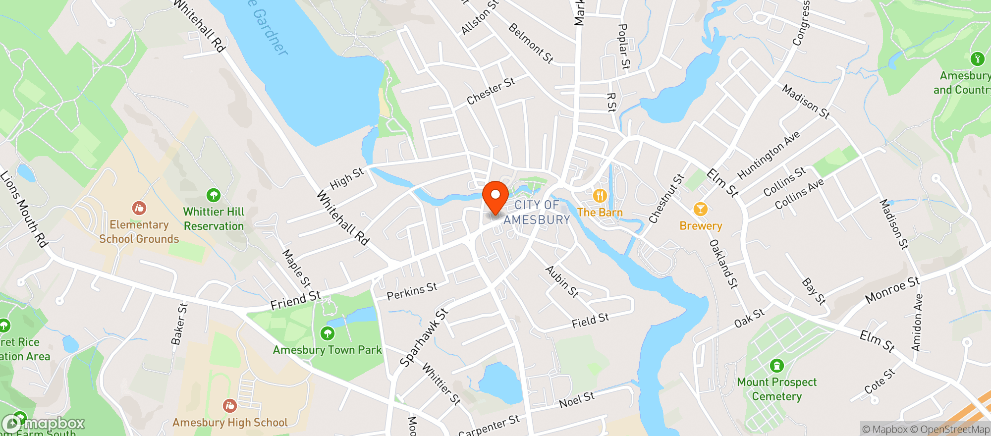 Map showing Wangs Liquors