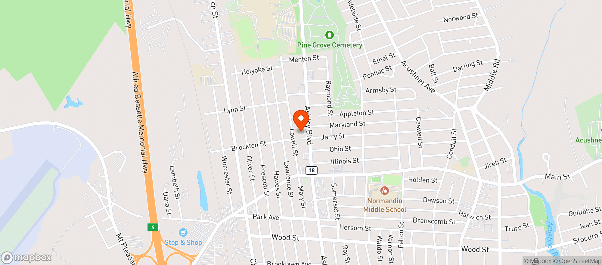 Map showing Finest Liquor