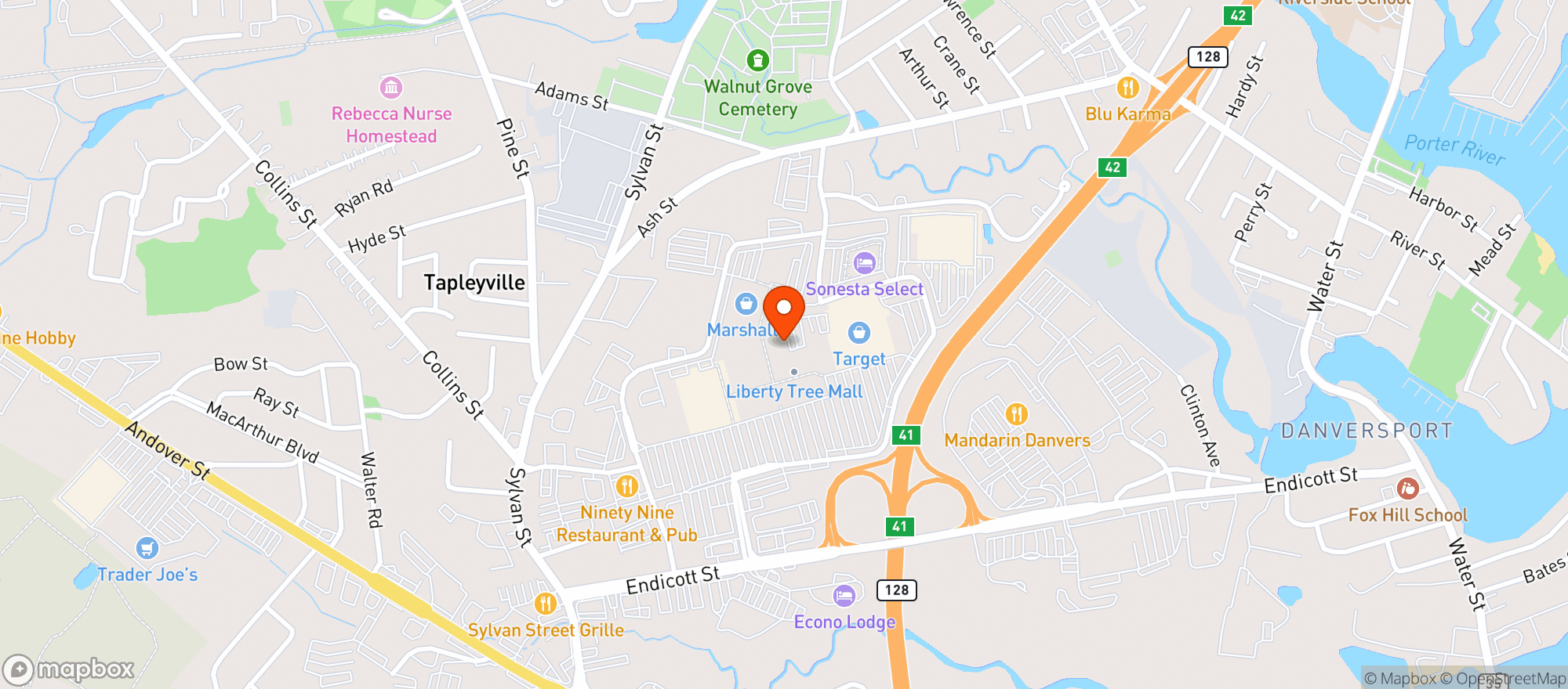 Map showing TOTAL WINE & MORE