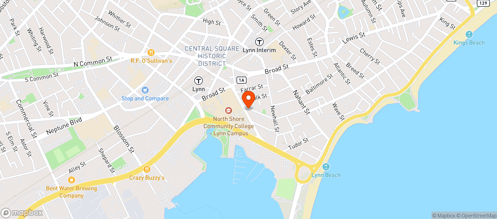 Map showing Lucille Wine Bar