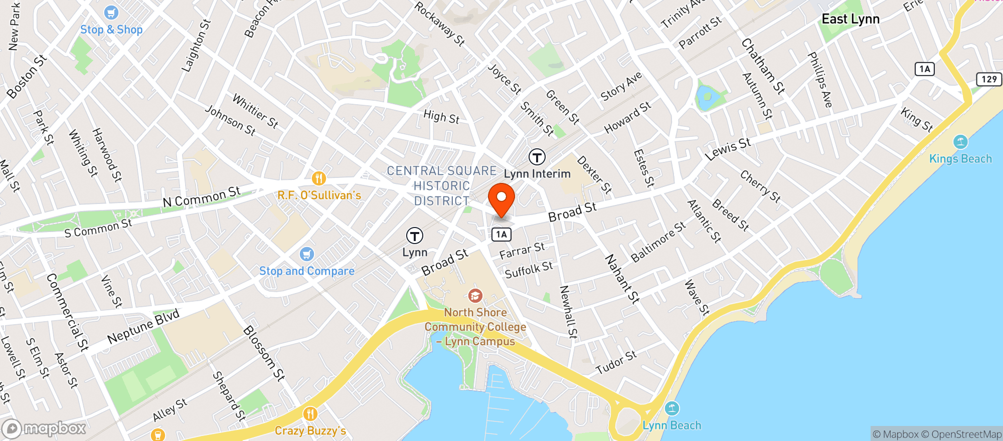 Map showing Nightshade Noodle Bar