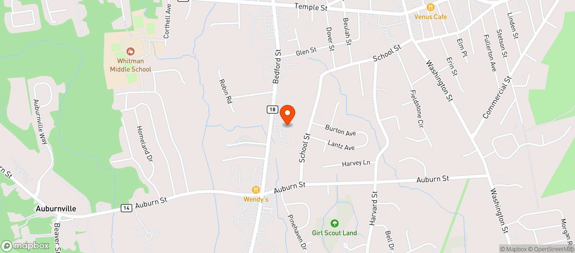 Map showing Stop & Shop (475 Bedford Street)