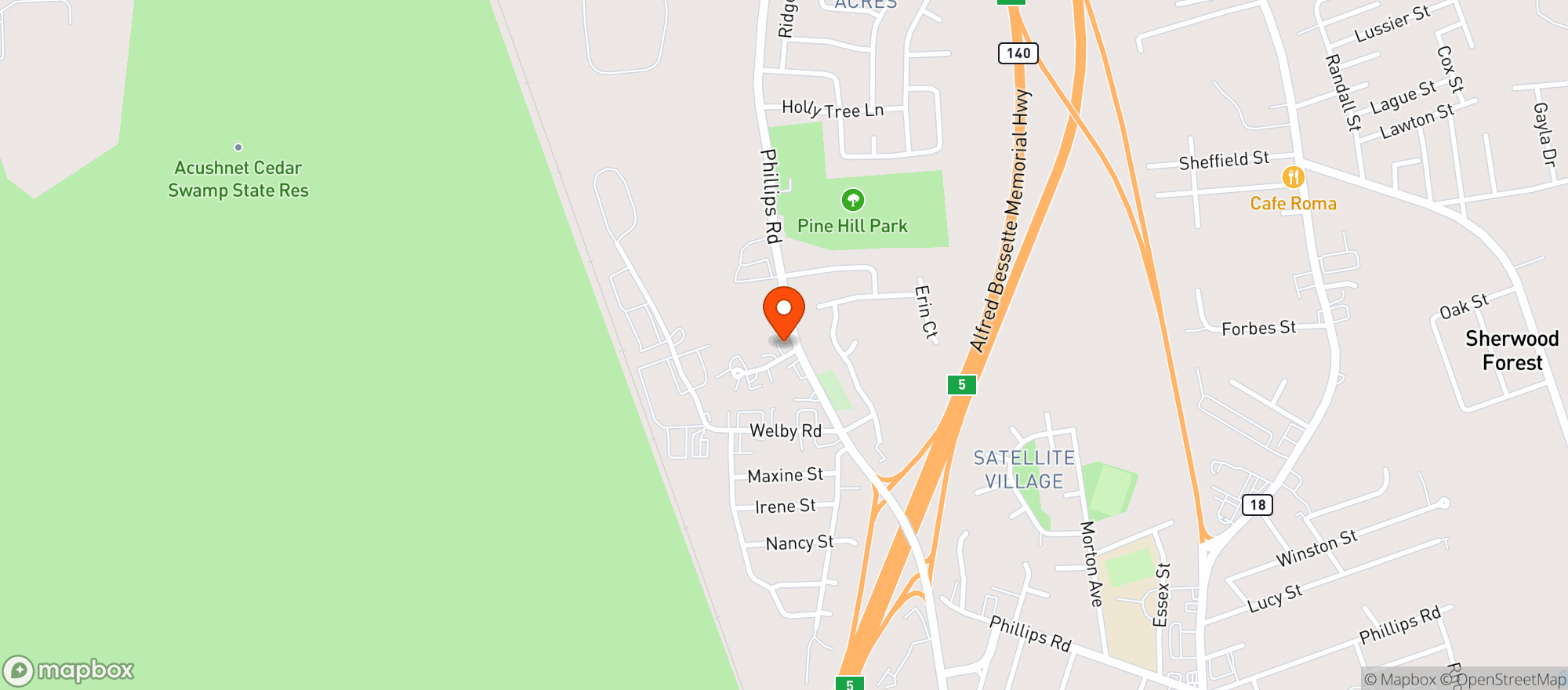 Map showing Muldoons Mini Mart