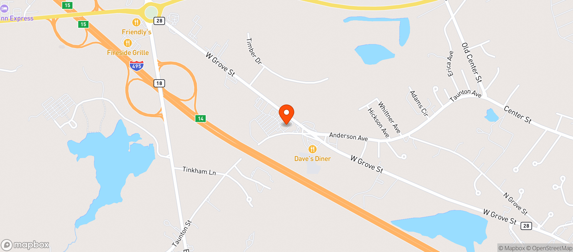 Map showing Bottle Shop Liquors