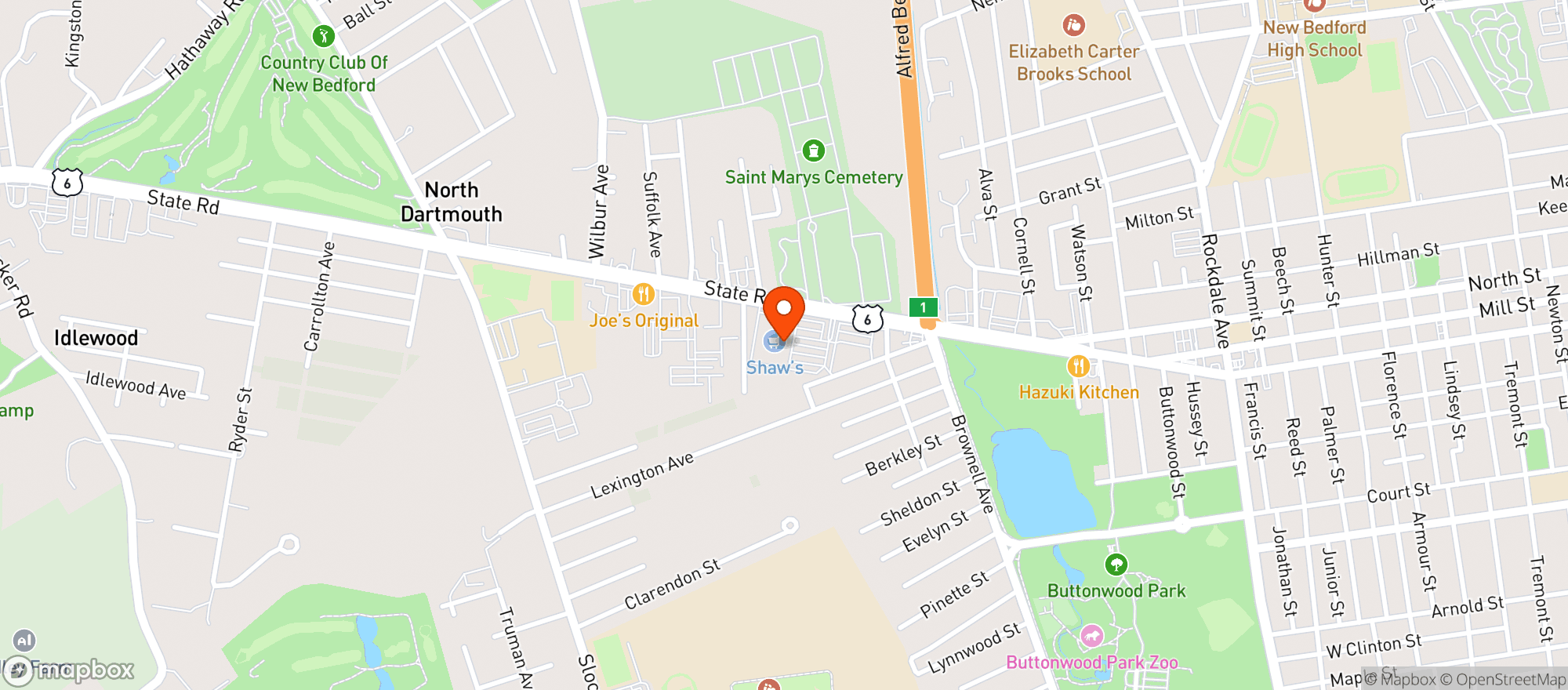 Map showing Shaw's Dartmouth #551