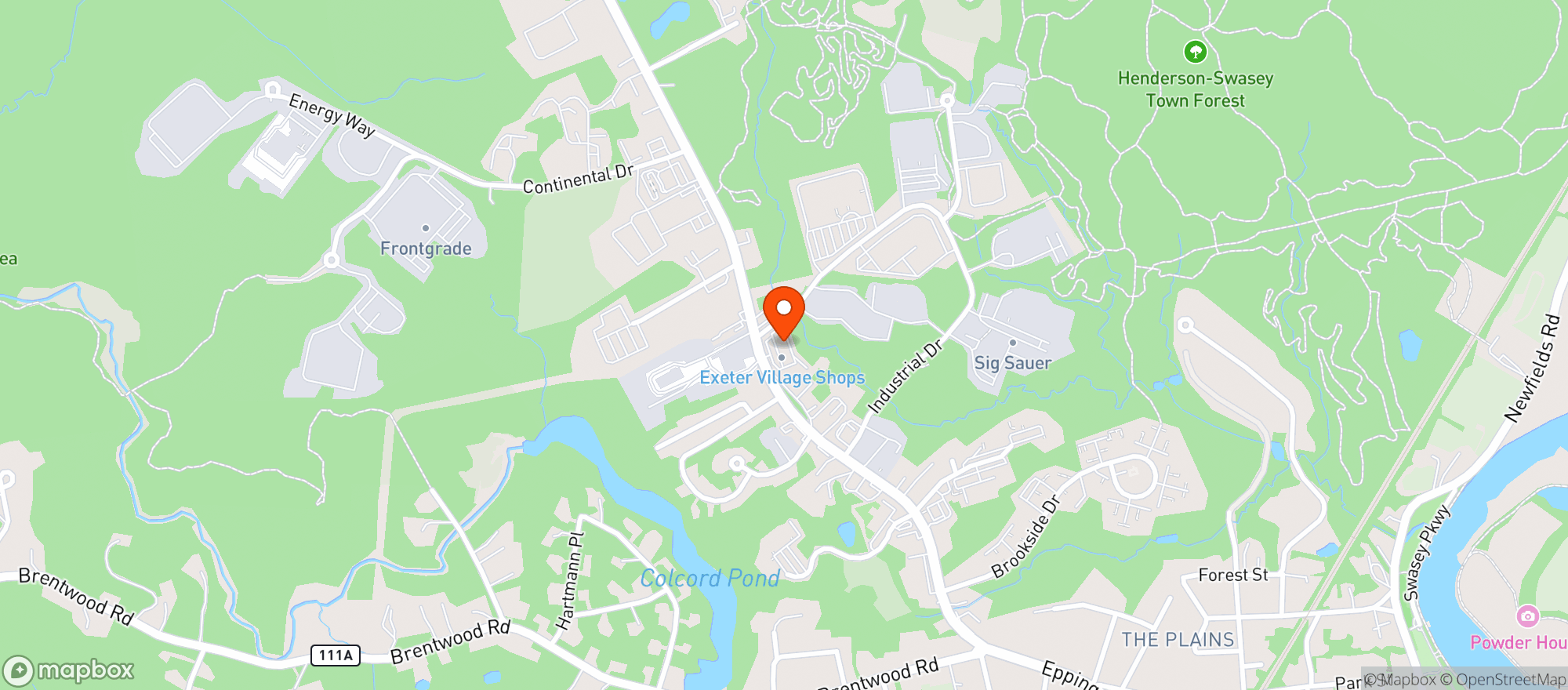 Map showing Front Row Pizzaria
