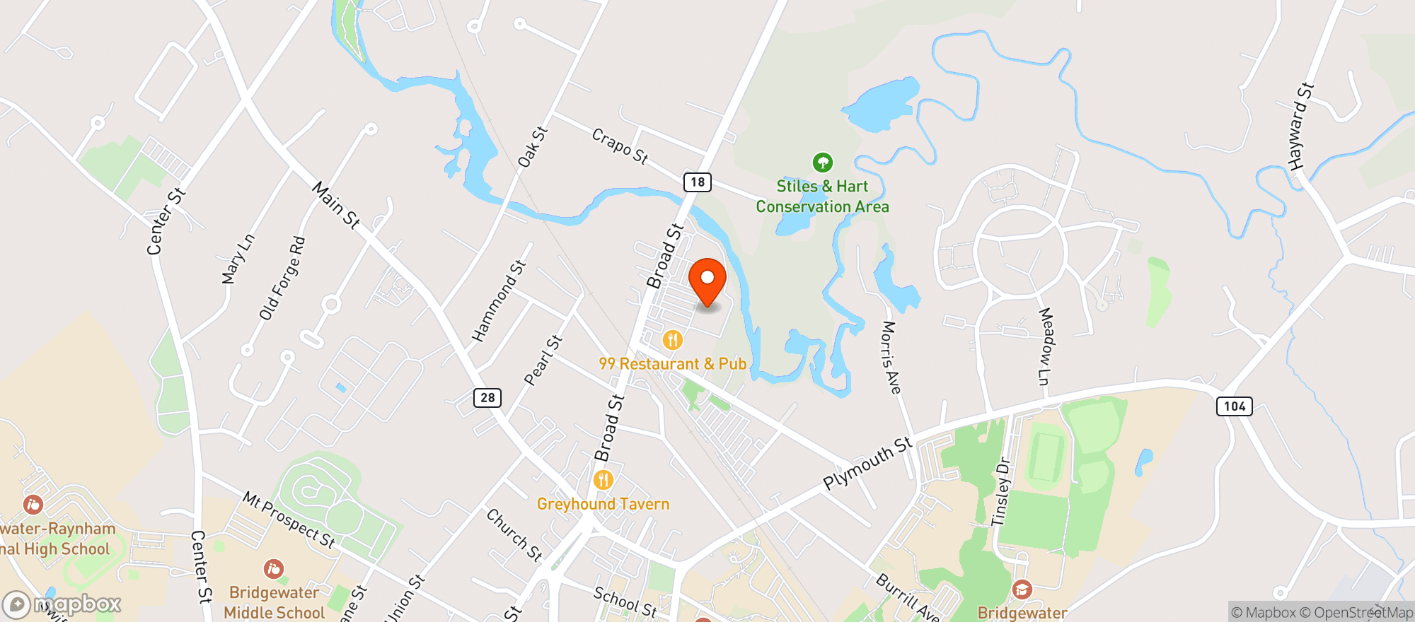 Map showing Page's III Beer & Wine
