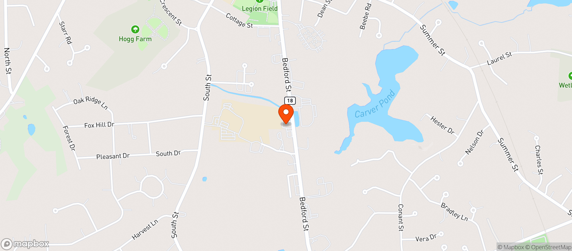 Map showing Barretts Ale House