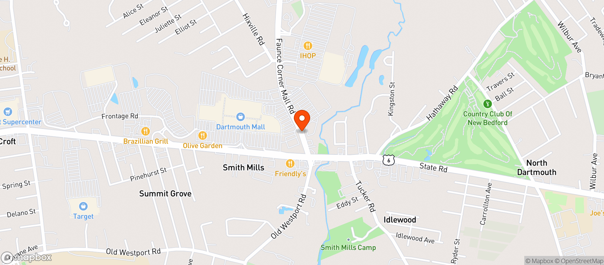 Map showing Stop & Shop #493