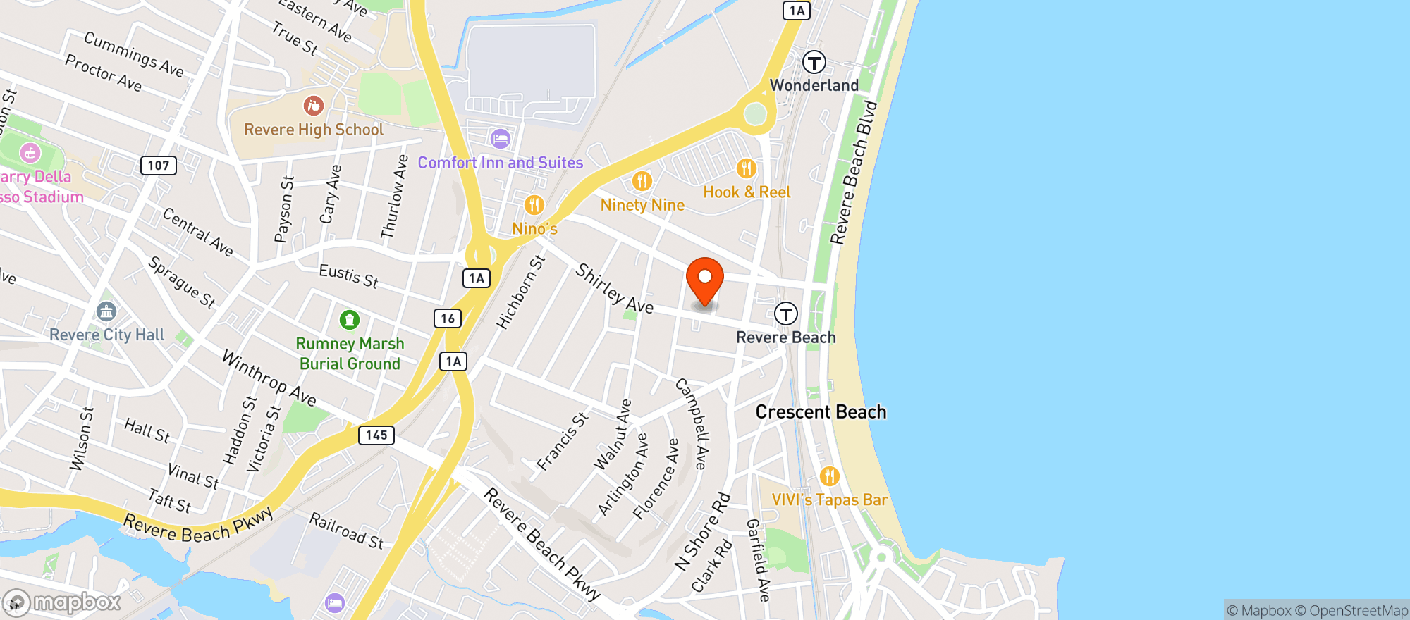 Map showing Wonderland Liquors