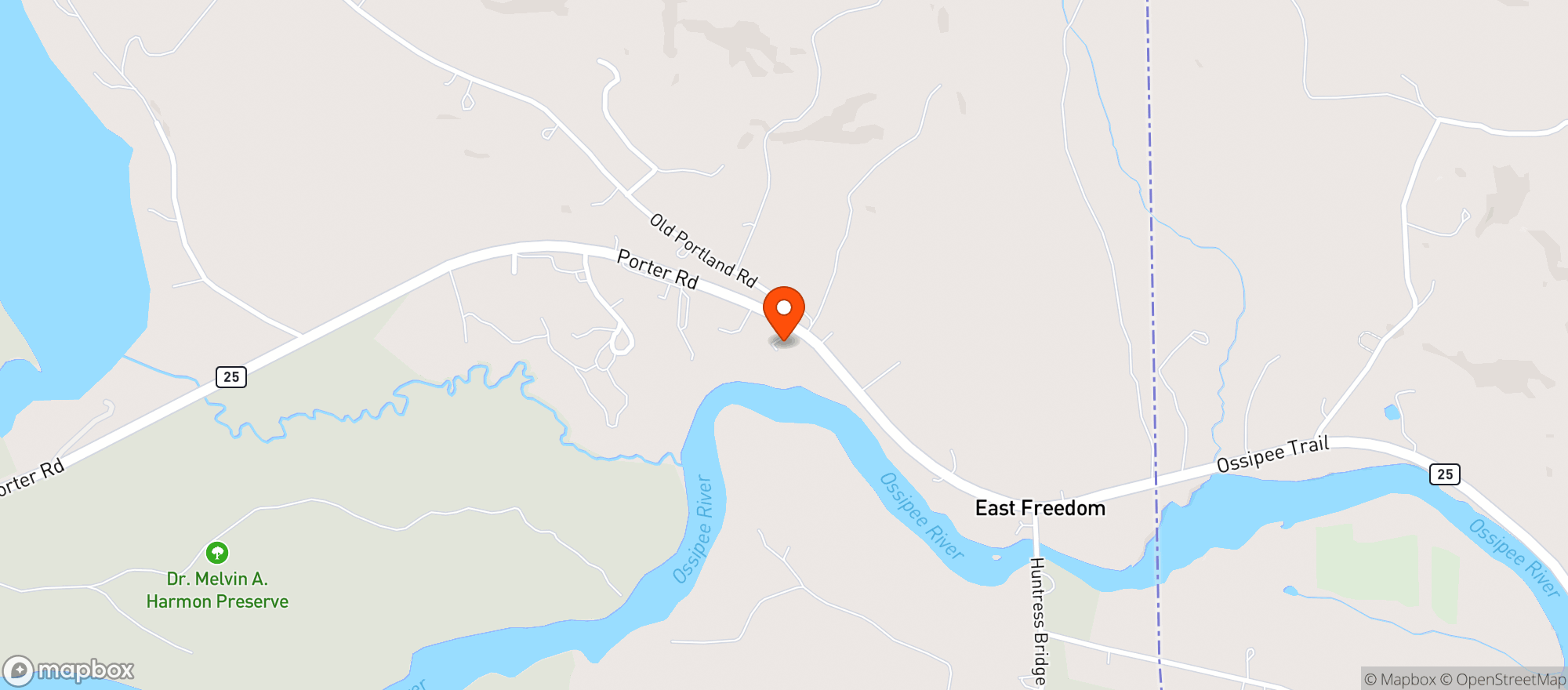 Map showing FREEDOM DISCOUNT BEVERAGE