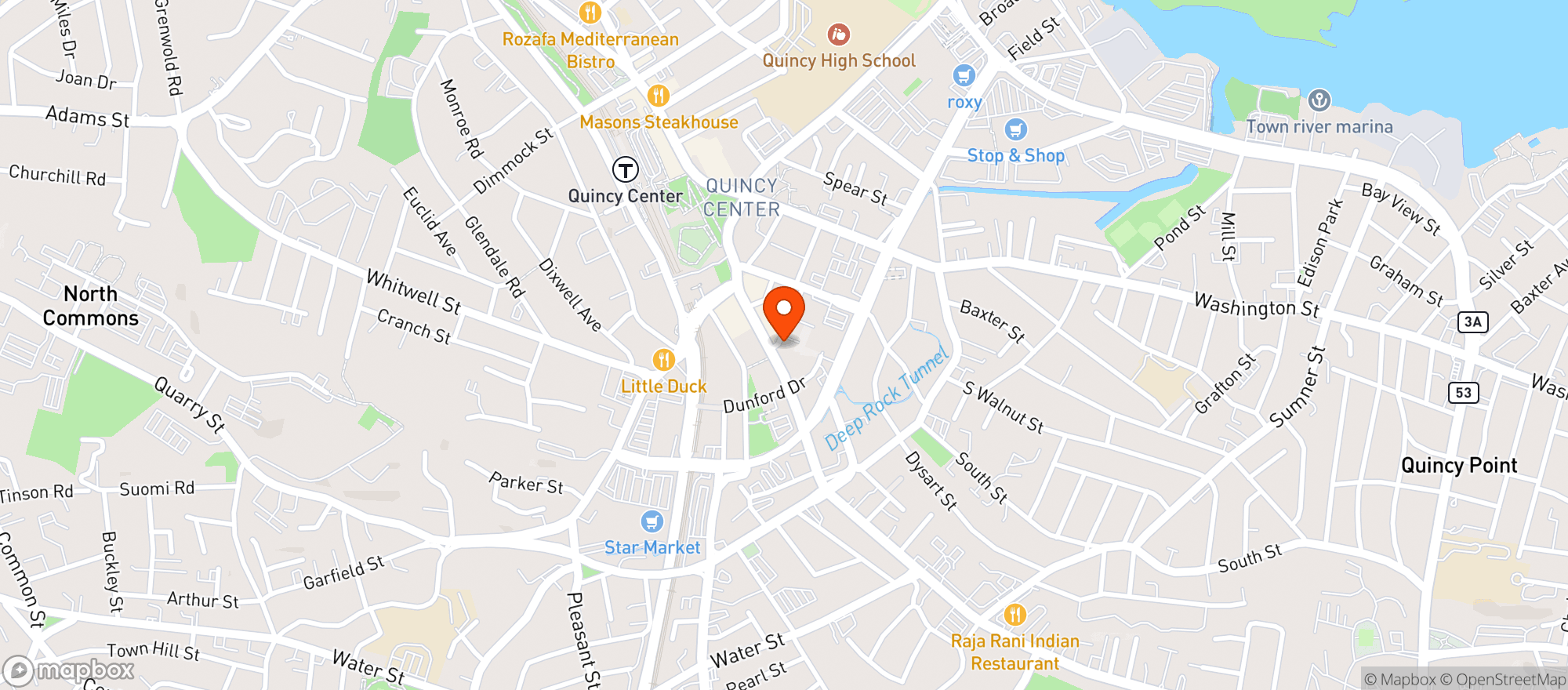 Map showing V&K SMOKE SHOP