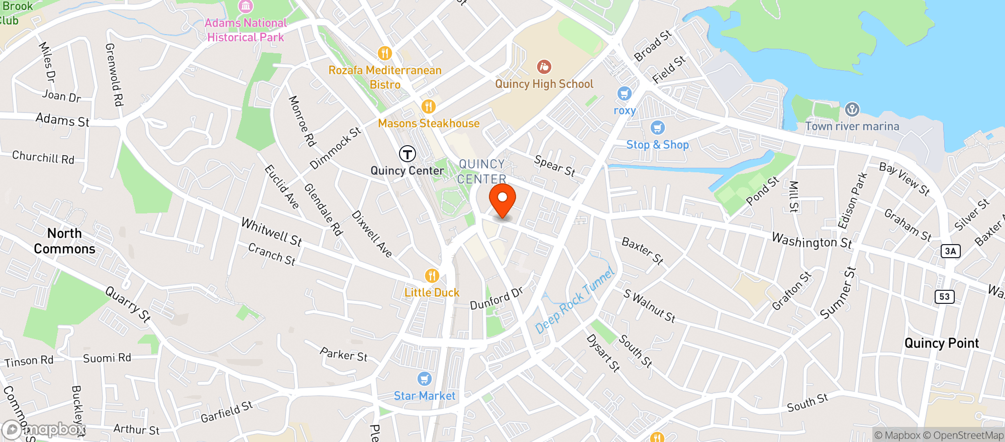 Map showing Fat Cat