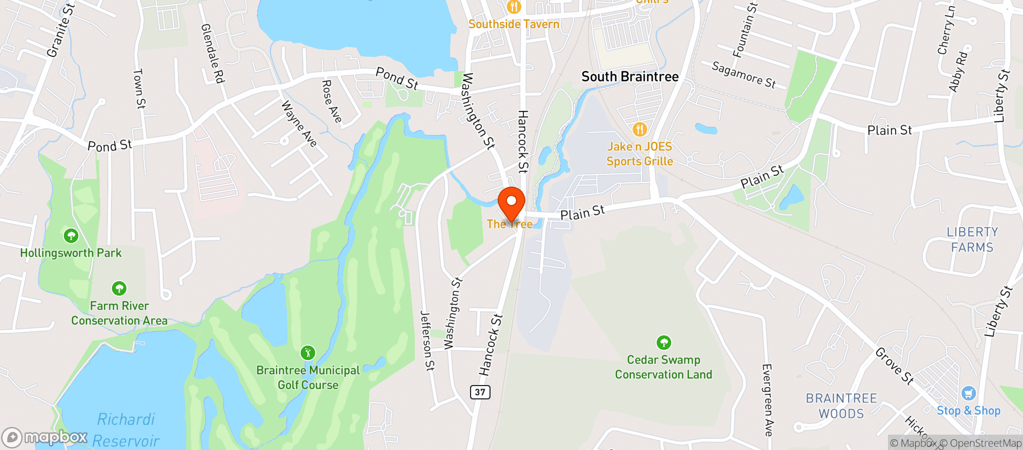 Map showing Cielo Mexican Restaurant