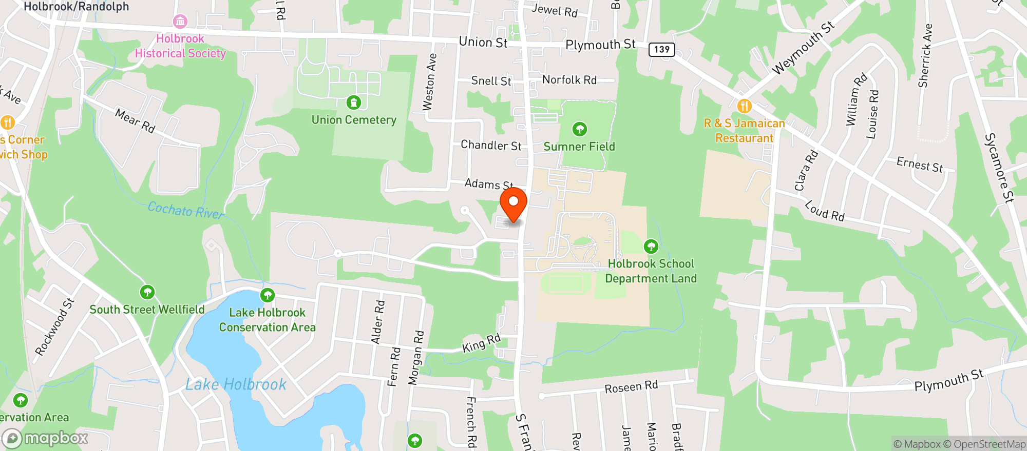 Map showing Brook Kitchen & Tap