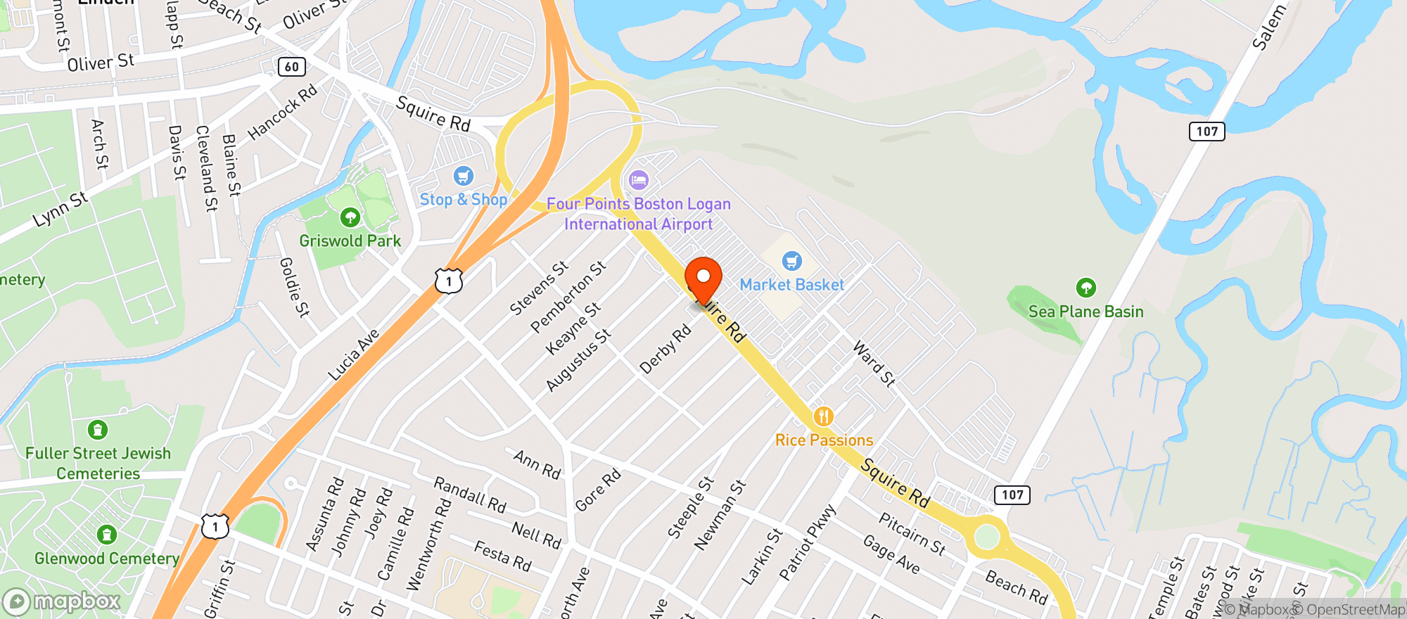 Map showing Gnc