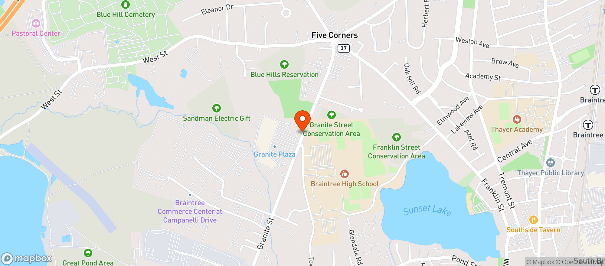 Map showing Brew House
