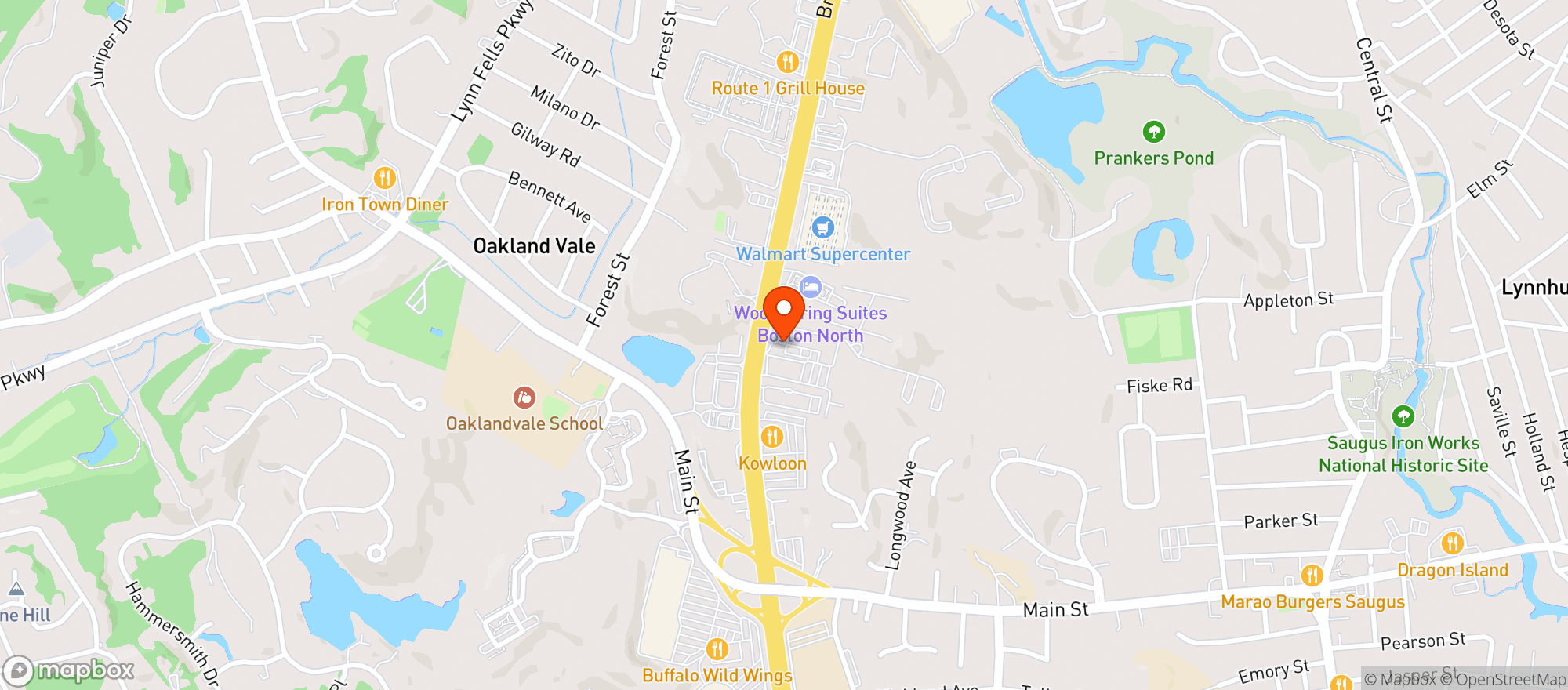 Map showing Flogolf Lounge
