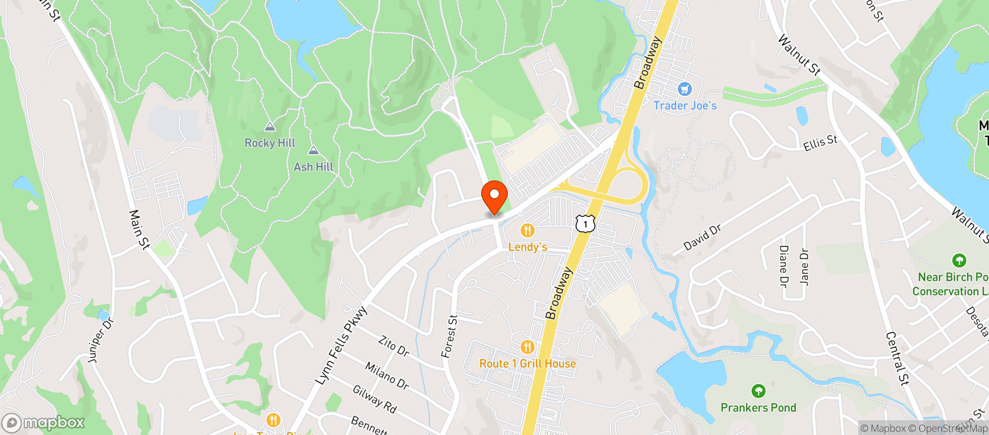 Map showing Target