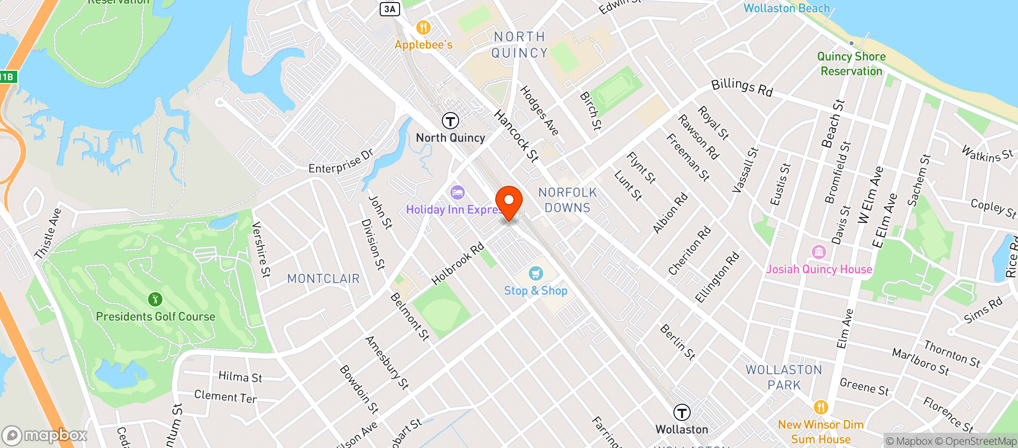 Map showing Stop & Shop