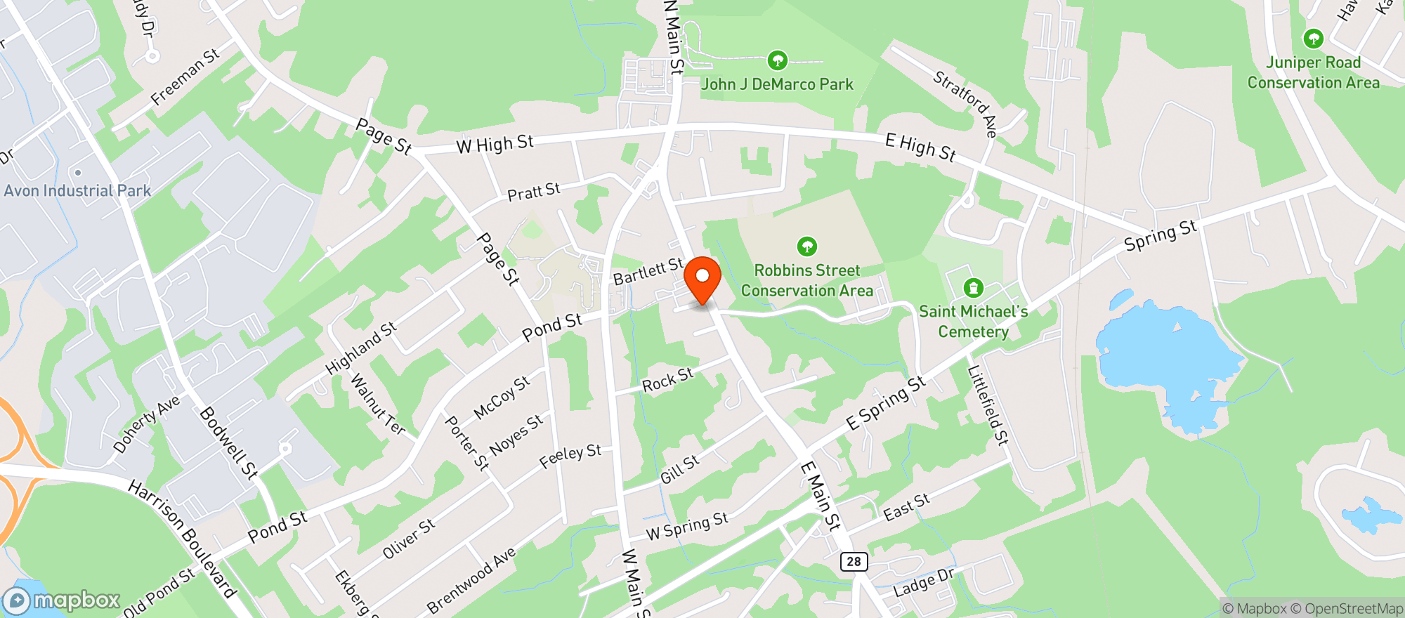 Map showing A 1 Market