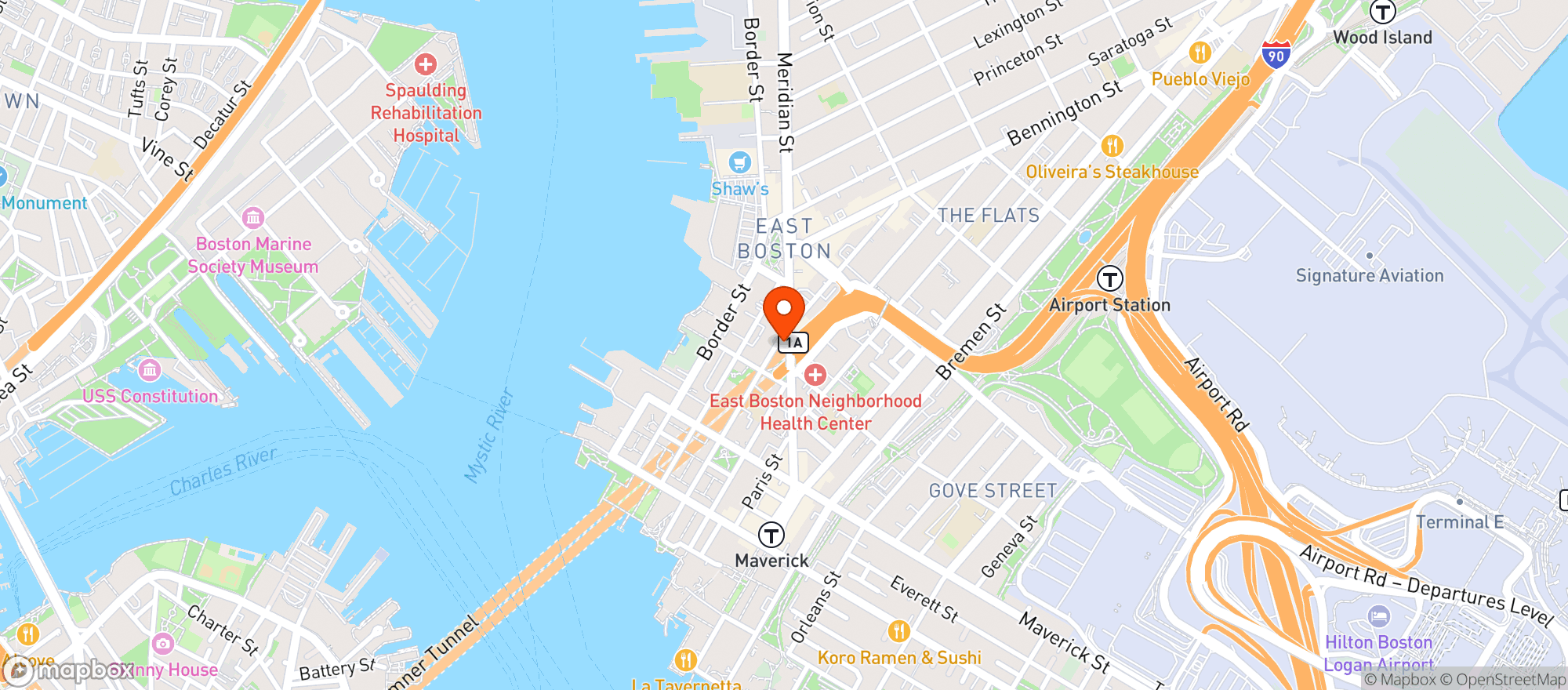 Map showing Ebo & Co. Grocery