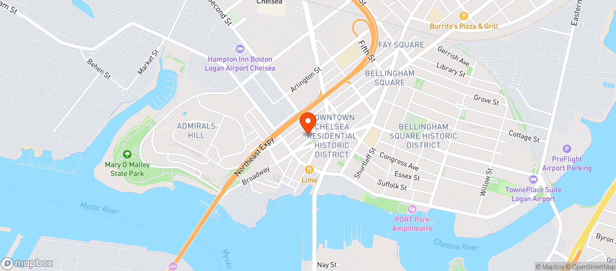 Map showing Chelsea Liquor Mart