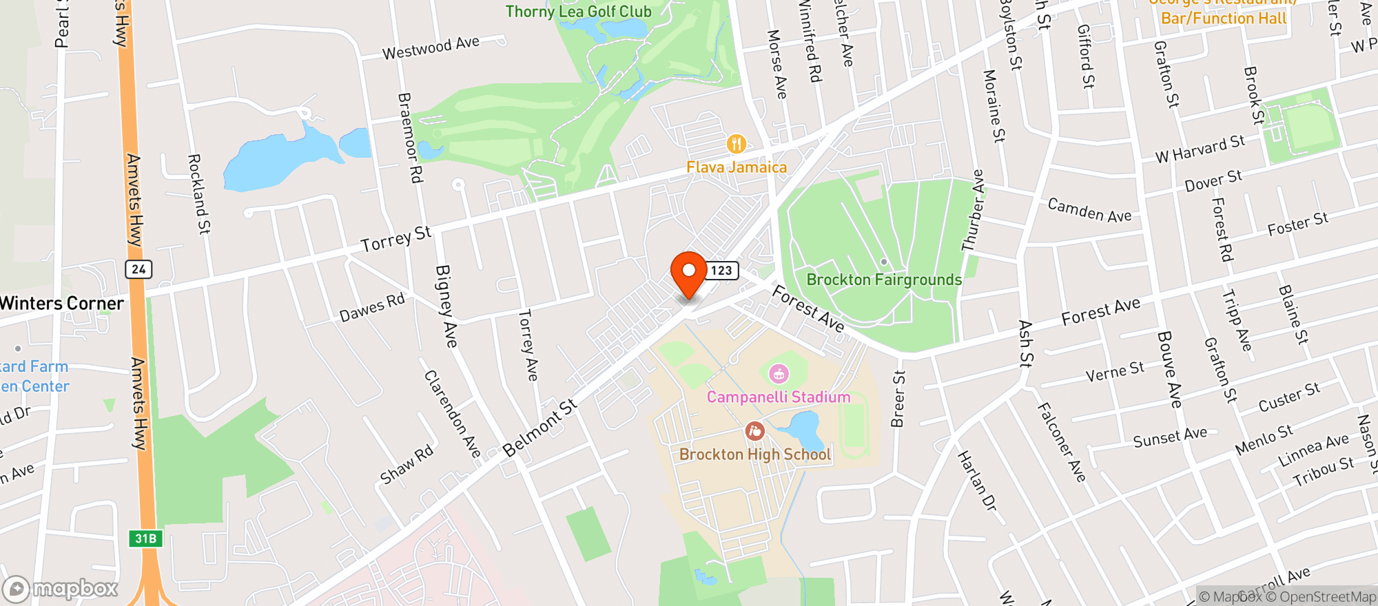 Map showing Shaws - 01429 - Brockton