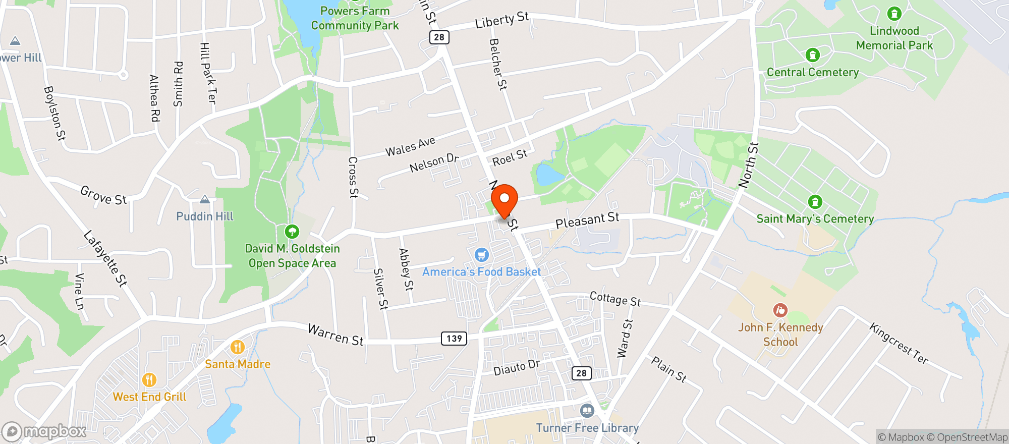 Map showing Crovos Liquors