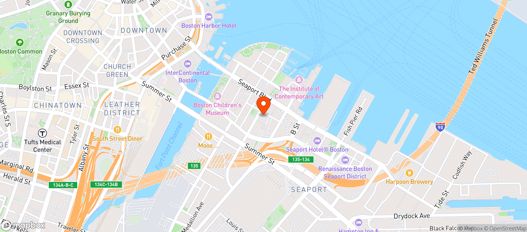 Map showing Island Creek