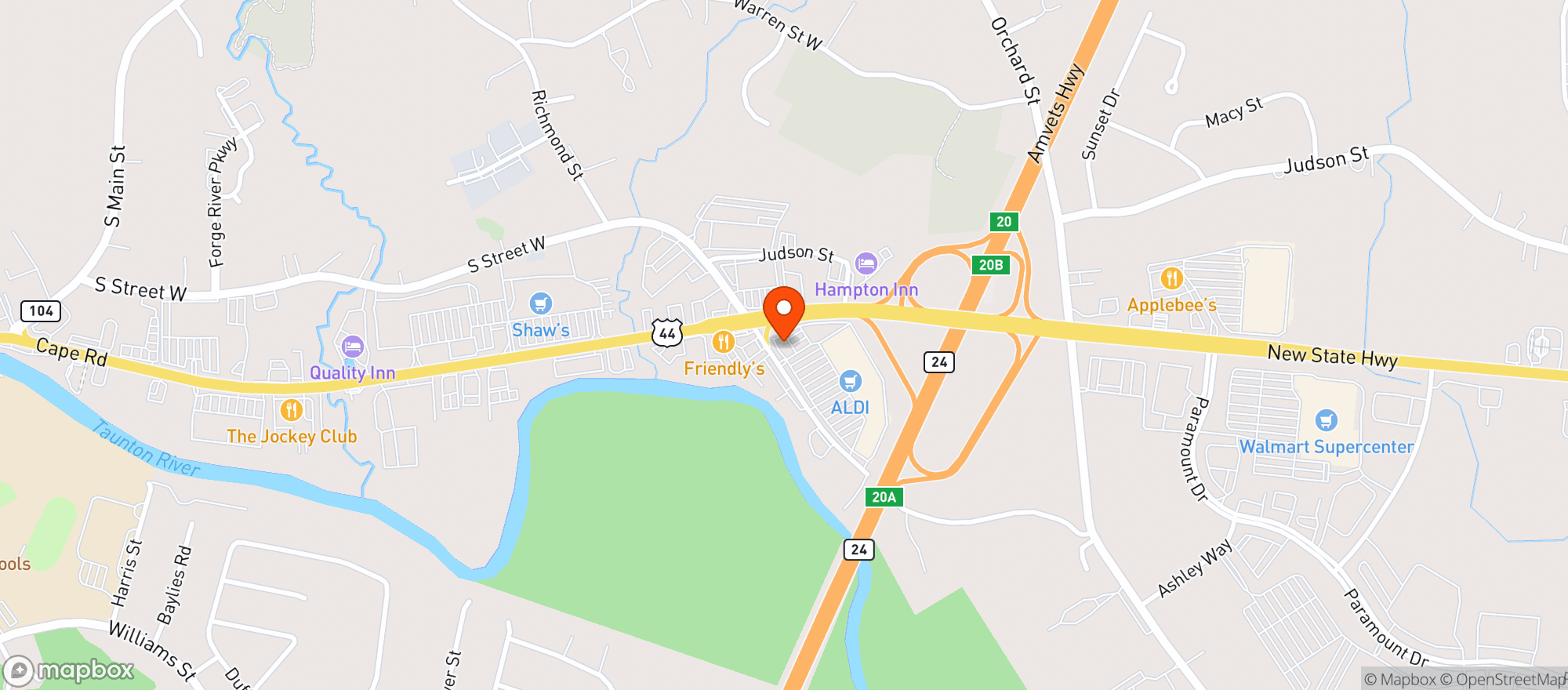 Map showing Debucas Wine & Liquors