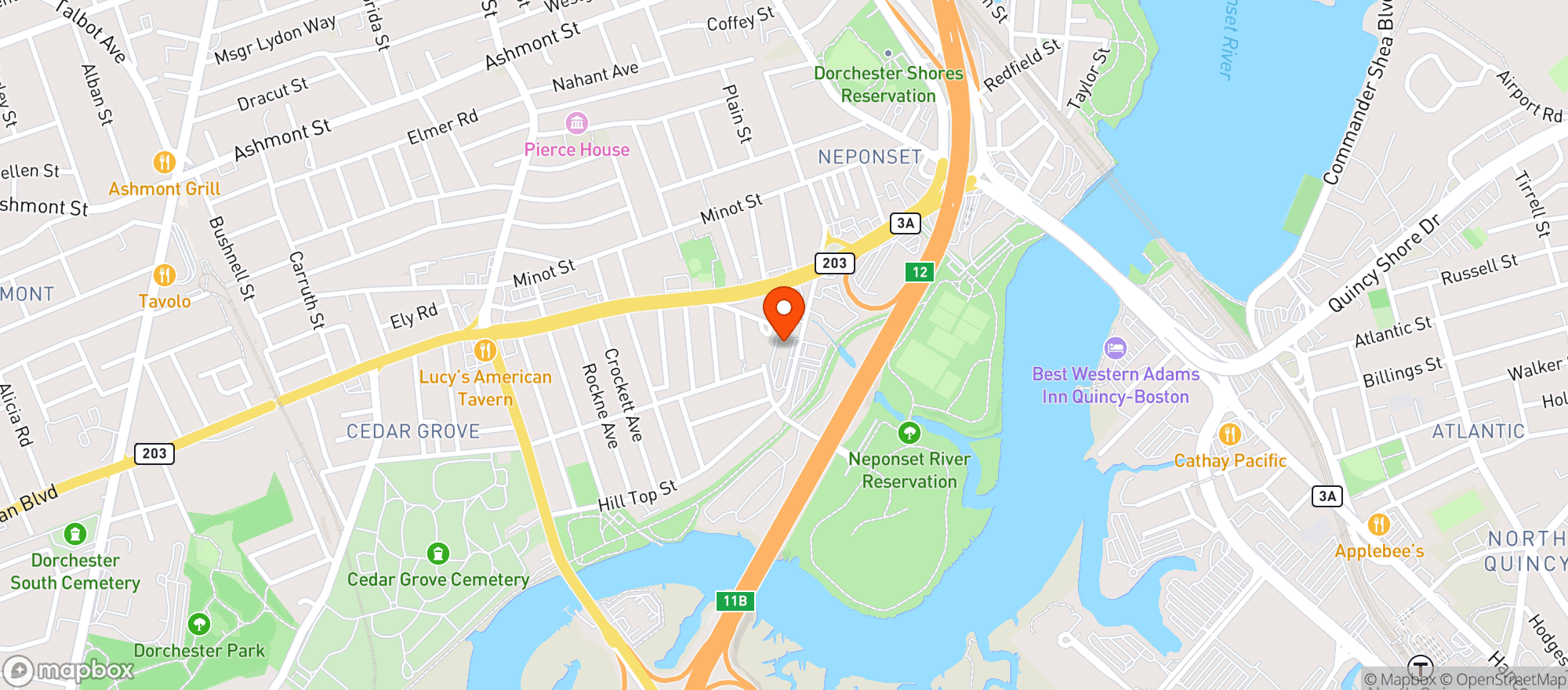 Map showing Florian Hall
