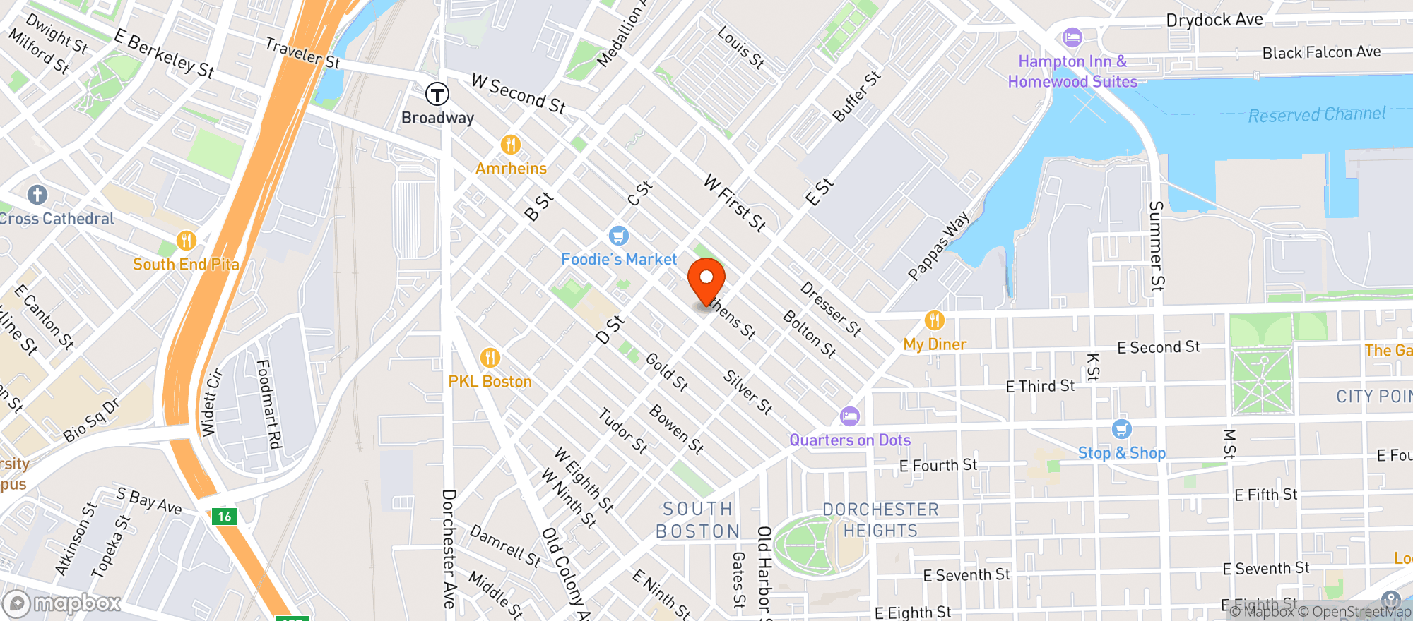 Map showing Love Child