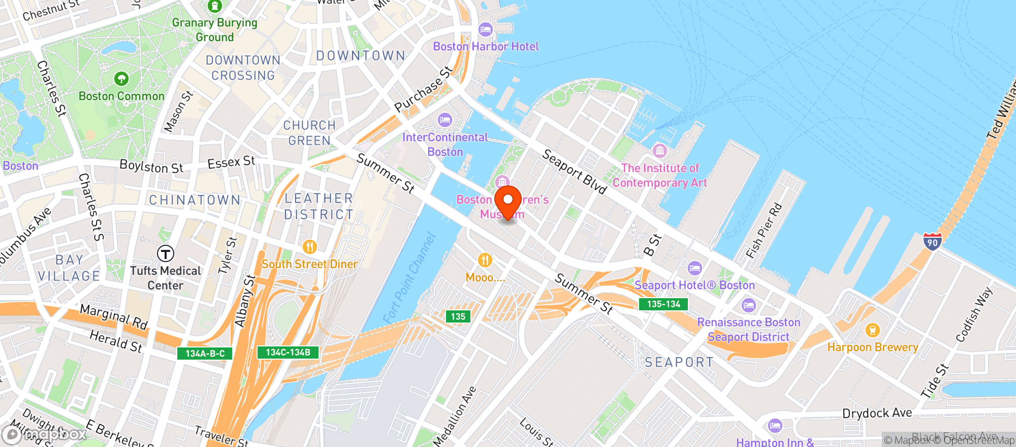 Map showing The Smoke Shop