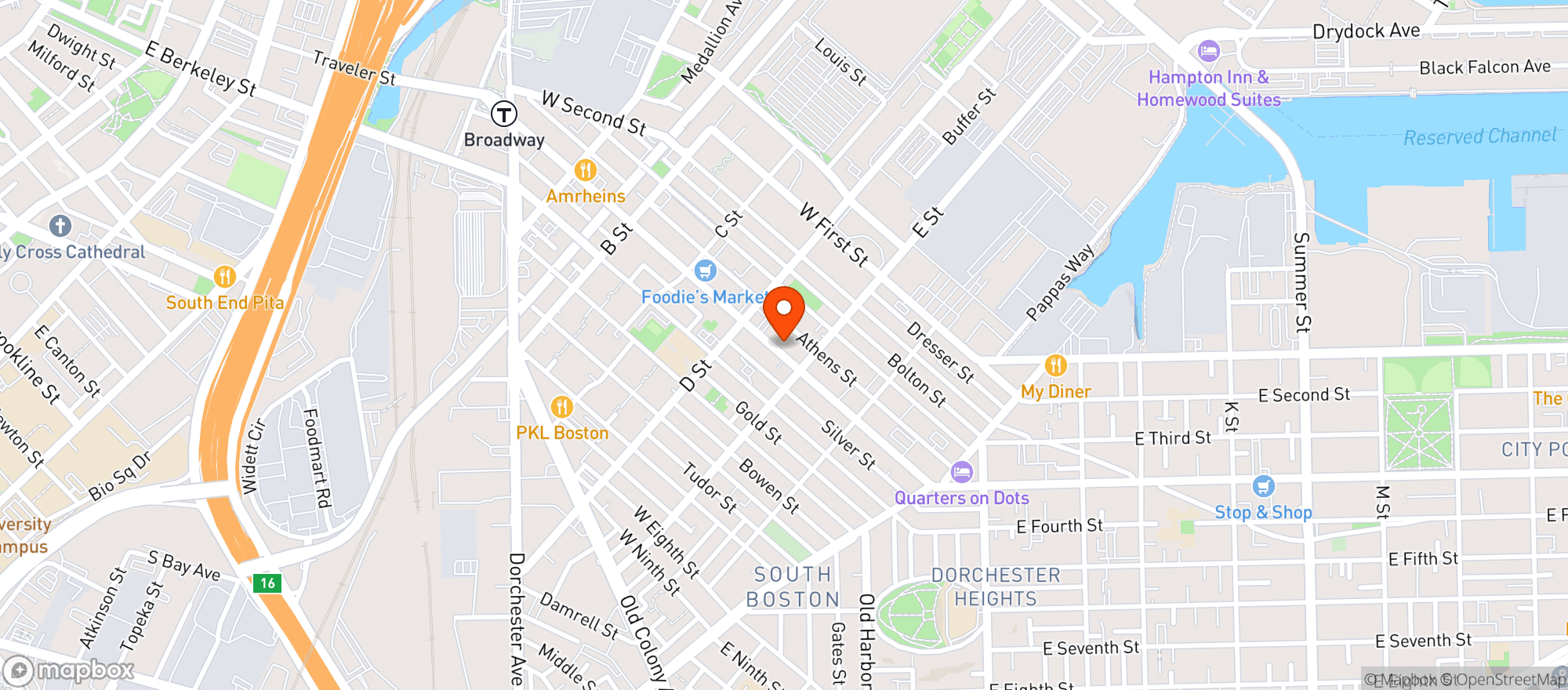 Map showing Clock Tavern