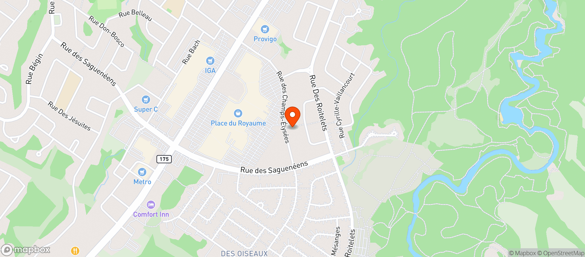 Map showing Boutique Garde Manger