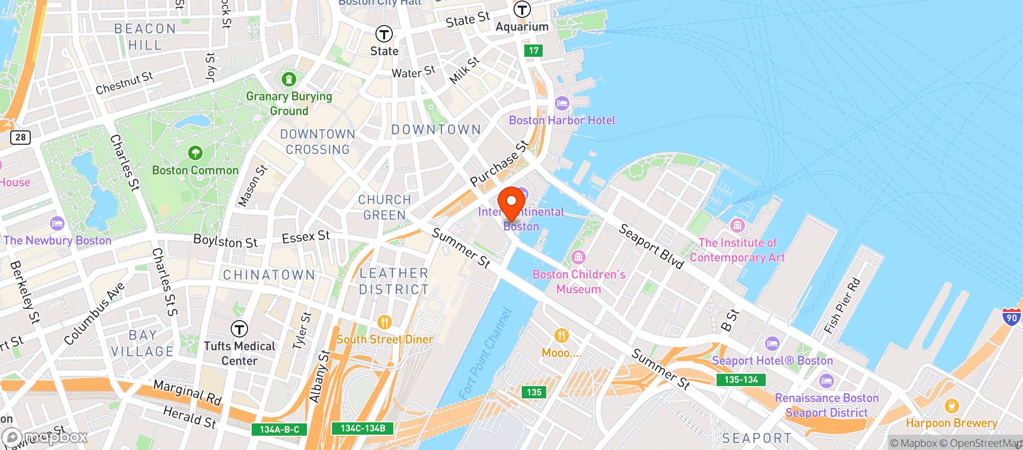 Map showing Smith & Wollensky